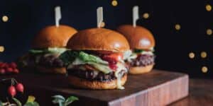 receta de burgers navideñas